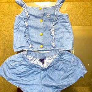 Calvin Klein jeans two blue jeans outfit brand new without tags size 5